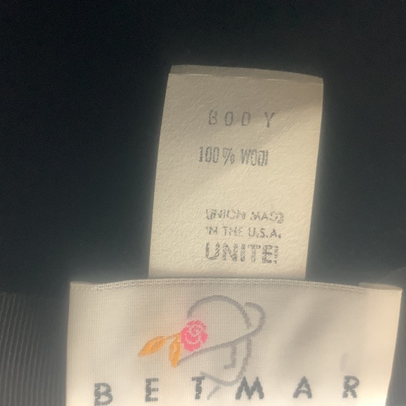 Betmar Vintage Black Wool Hat HT4367 - Picture 7 of 9